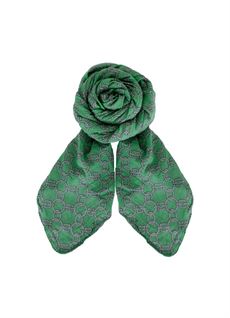 BLACK COLOUR TØRKLÆDE, BCCHAIN SCARF, GREEN